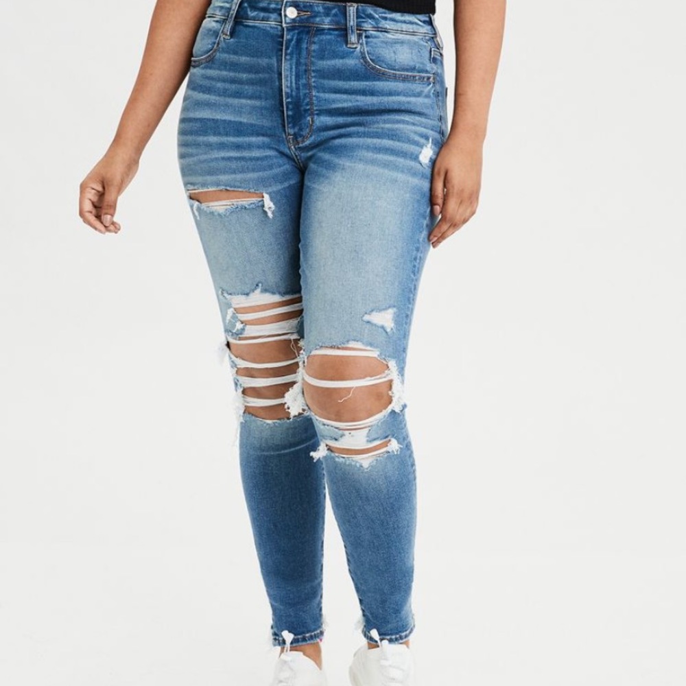 American eagle high waisted jeans